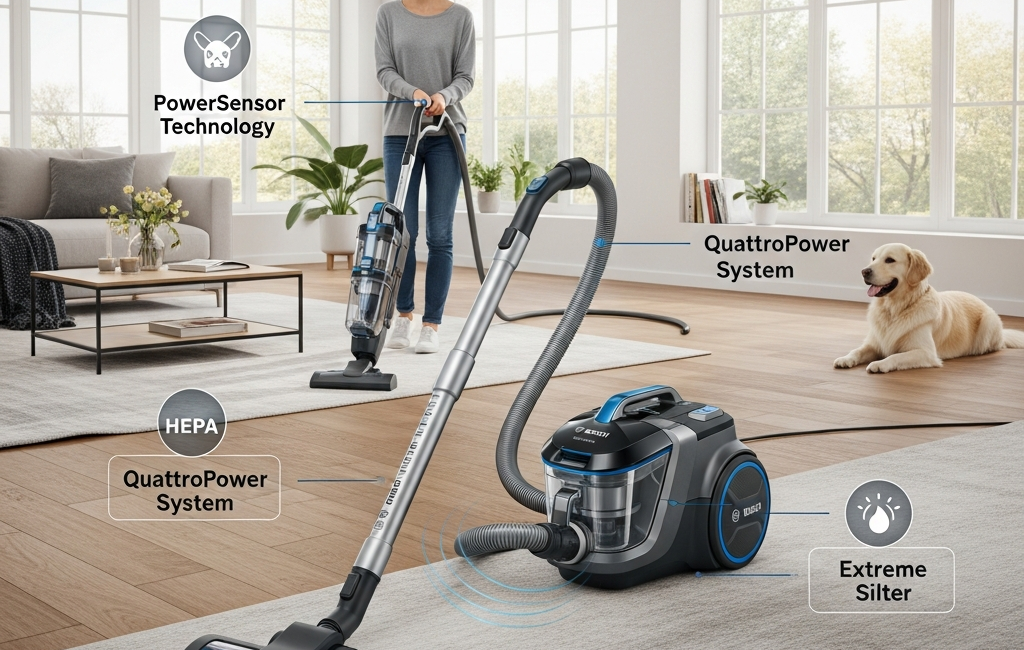 Bosch usisivač bgs41pow1 za snažno i tiho čišćenje doma
